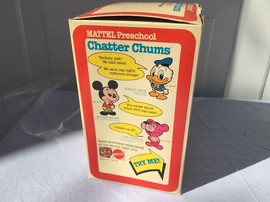 Mattel Preschool Chatter Chums Walt Disney Donald Duck Talking New In Box 1976 [Photo 5]