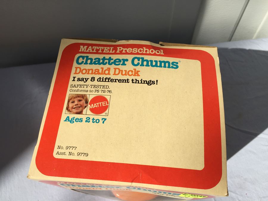 Mattel Preschool Chatter Chums Walt Disney Donald Duck Talking New In Box 1976 [Photo 6]