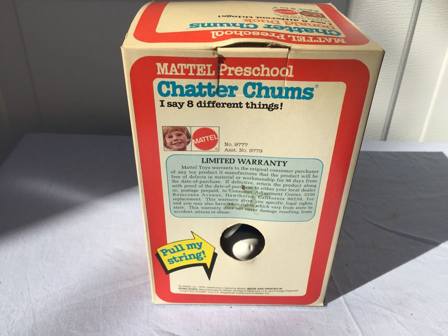 Mattel Preschool Chatter Chums Walt Disney Donald Duck Talking New In Box 1976 [Photo 3]