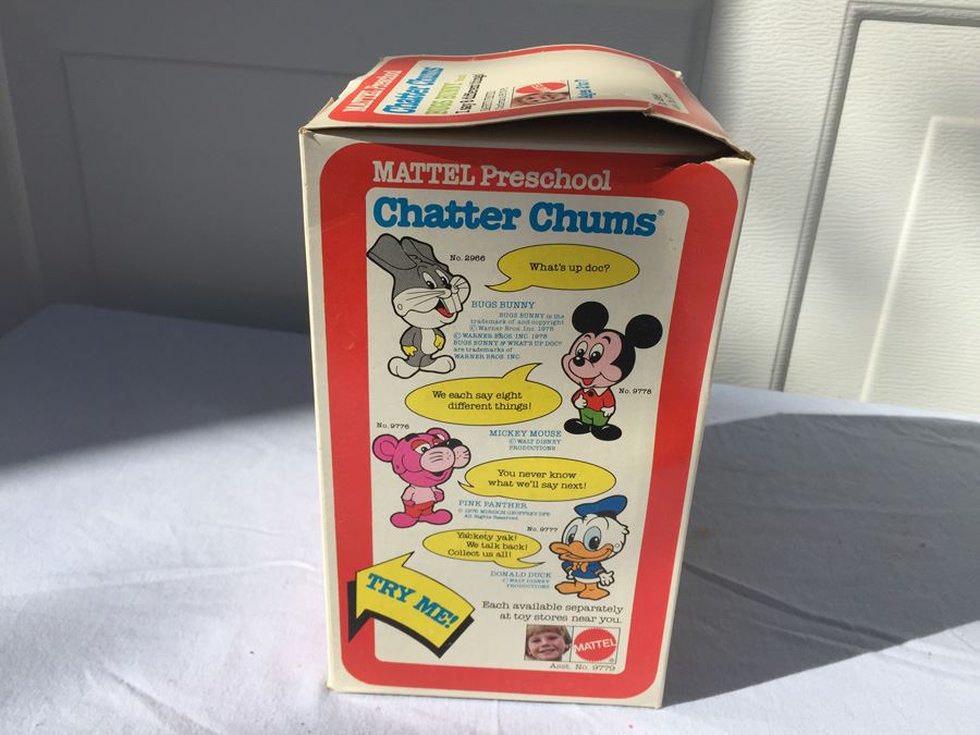 Mattel Preschool Chatter Chums Walt Disney Bugs Bunny Talking New In Box 1978 [Photo 7]