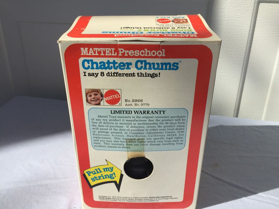 Mattel Preschool Chatter Chums Walt Disney Bugs Bunny Talking New In Box 1978 [Photo 3]