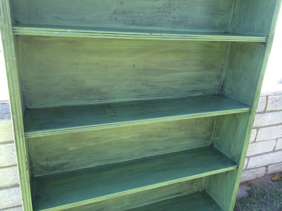 (2) Small Green Bookshelves [Photo 4]