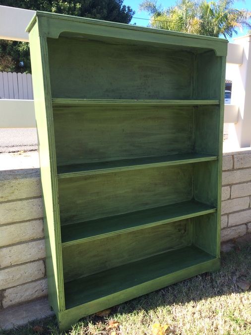 (2) Small Green Bookshelves [Photo 2]