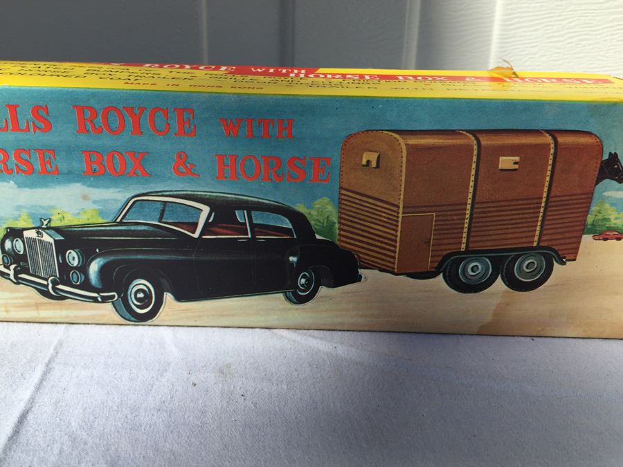 Vintage The Rolls Royce With Horse Box And Horse New In Box By OK Hong Kong [Photo 5]