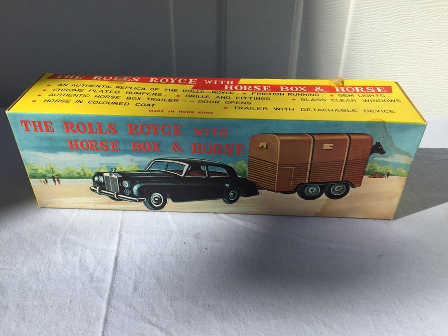 Vintage The Rolls Royce With Horse Box And Horse New In Box By OK Hong Kong [Photo 4]