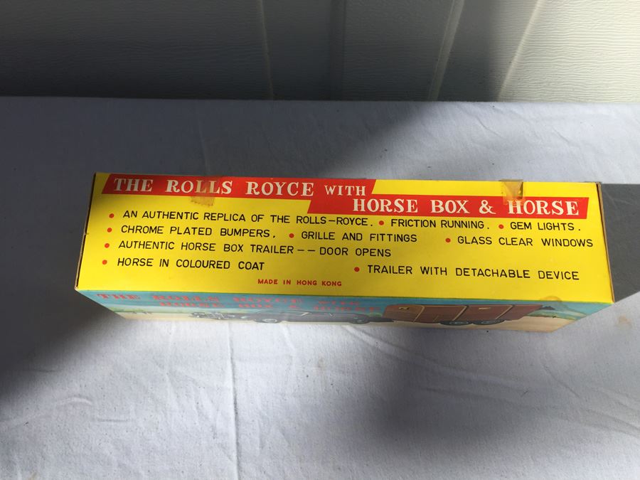 Vintage The Rolls Royce With Horse Box And Horse New In Box By OK Hong Kong [Photo 6]