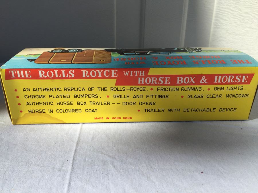 Vintage The Rolls Royce With Horse Box And Horse New In Box By OK Hong Kong [Photo 9]