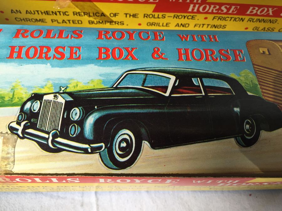Vintage The Rolls Royce With Horse Box And Horse New In Box By OK Hong Kong [Photo 2]