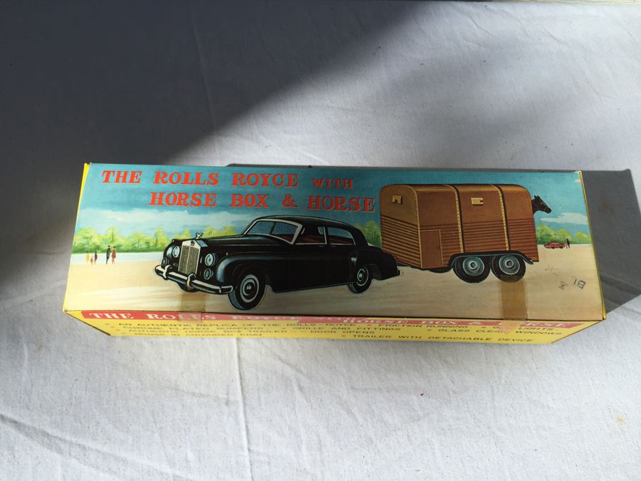 Vintage The Rolls Royce With Horse Box And Horse New In Box By OK Hong Kong [Photo 7]