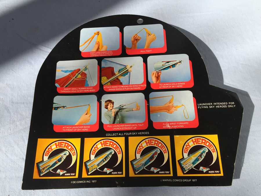 Marx Toys The Amazing Spider-Man Sky Heroes New On Card 1977 [Photo 3]