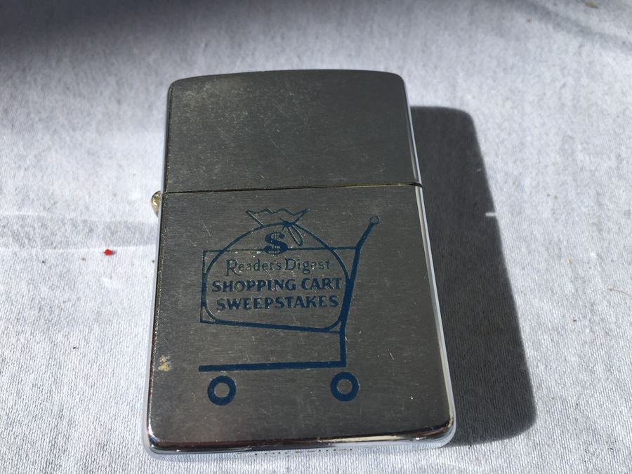 (3) Vintage ZIPPO Lighters Lifetime Warranty USS Okinawa LPH-3 - Balboa Bay Club Newport Beach CA - Reader's Digest Shopping Cart Sweepstakes [Photo 5]
