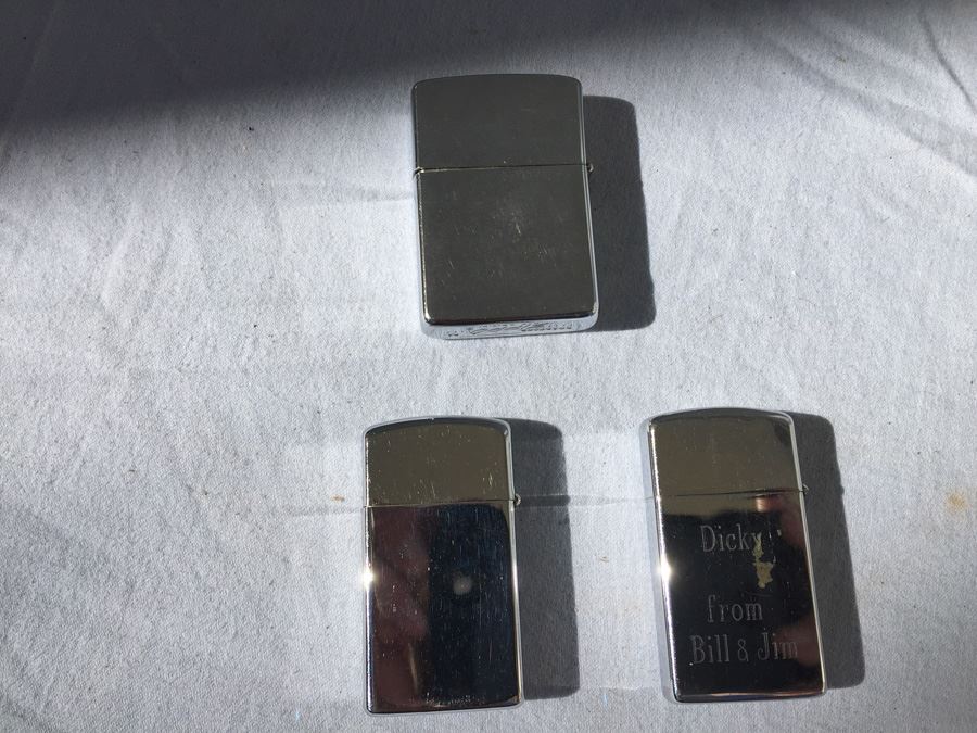 (3) Vintage ZIPPO Lighters Lifetime Warranty USS Okinawa LPH-3 - Balboa Bay Club Newport Beach CA - Reader's Digest Shopping Cart Sweepstakes [Photo 6]