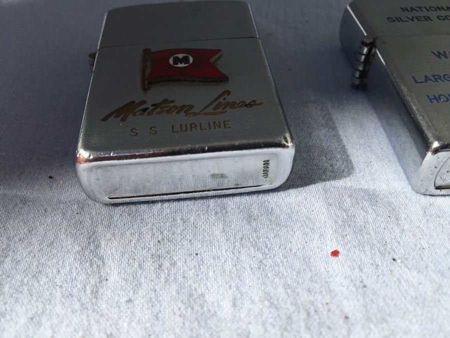 Vintage Made In Japan Lighters Matson Lines S S Lurline - National Silver Company [Photo 3]
