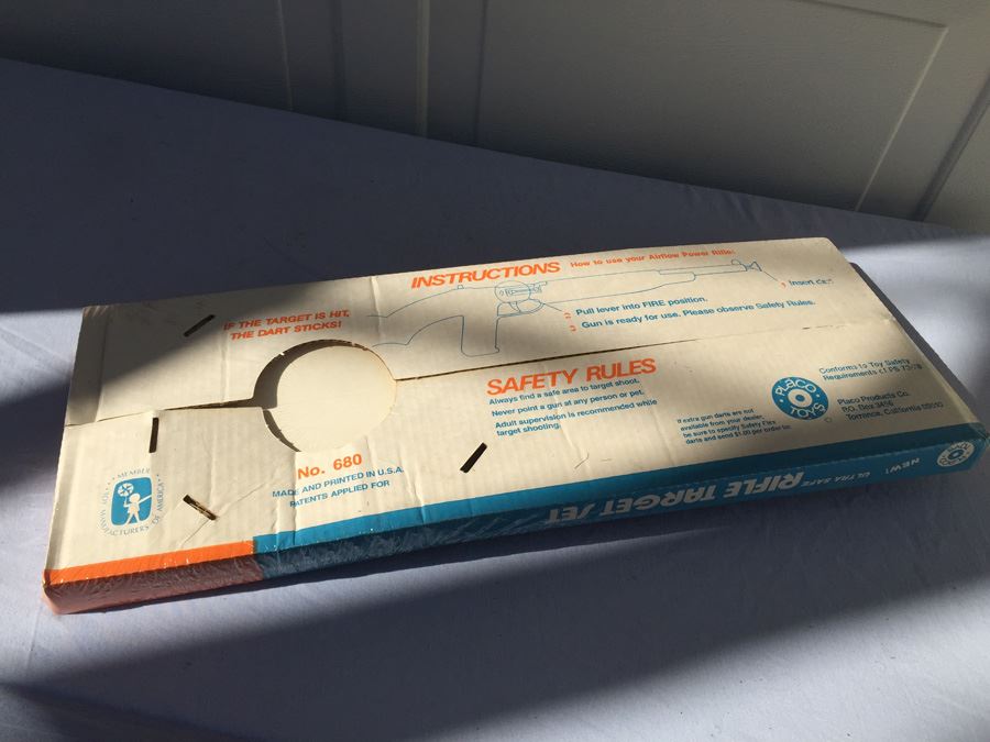 Vintage Rifle Target Set Sealed In Box Placo Toys [Photo 4]