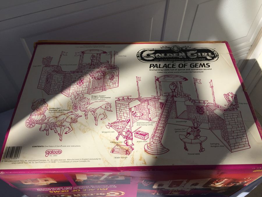 Golden Girls Palace Of Gems Enchanting Castle Playset New In Box 1984 Lewis Galoob Toys Rare [Photo 9]