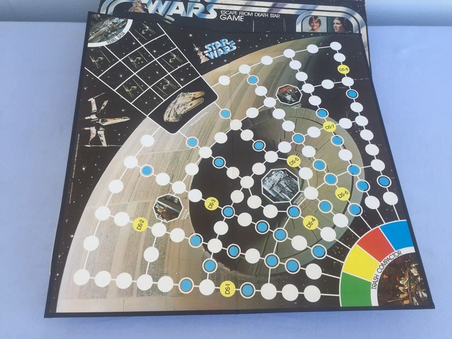 Pair Of STAR WARS Escape From Death Star Board Games Kenner 1977 One Game Is Unpunched [Photo 17]