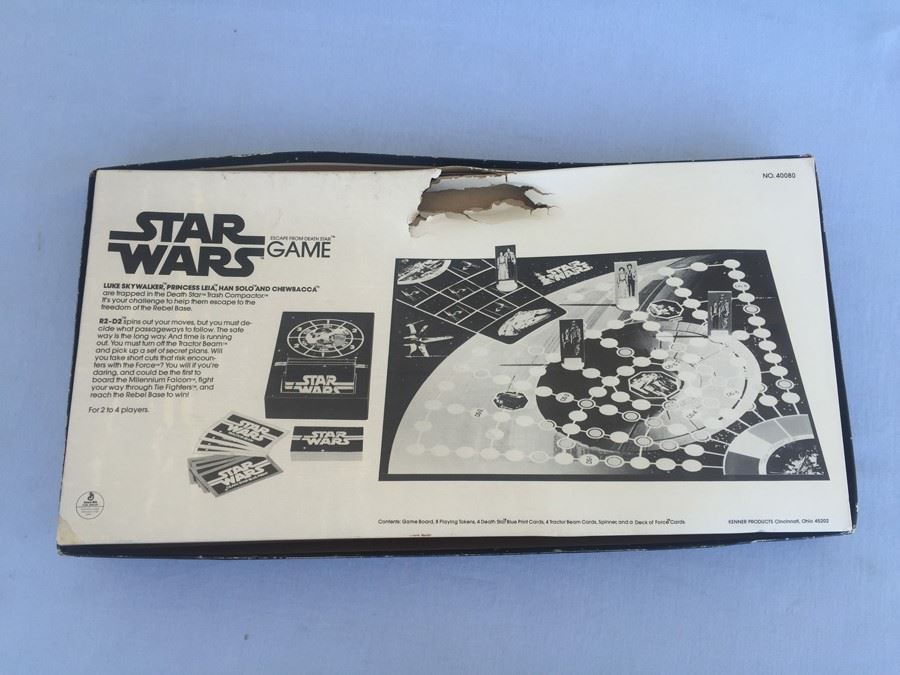 Pair Of STAR WARS Escape From Death Star Board Games Kenner 1977 One Game Is Unpunched [Photo 13]