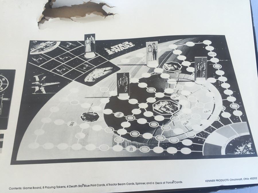 Pair Of STAR WARS Escape From Death Star Board Games Kenner 1977 One Game Is Unpunched [Photo 15]