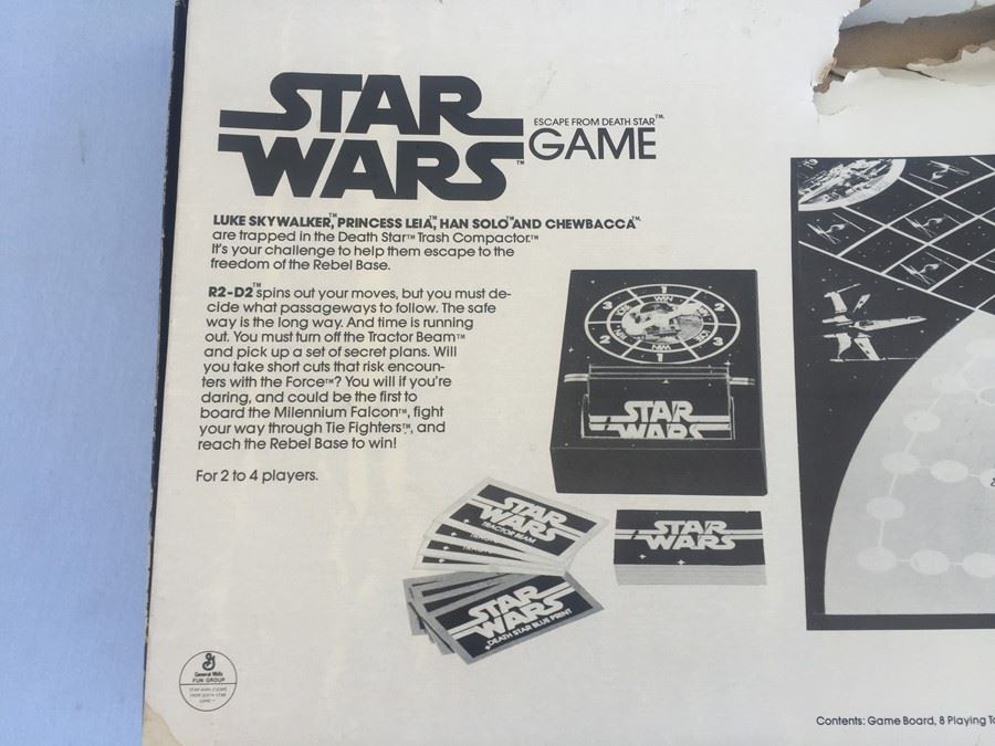 Pair Of STAR WARS Escape From Death Star Board Games Kenner 1977 One Game Is Unpunched [Photo 14]