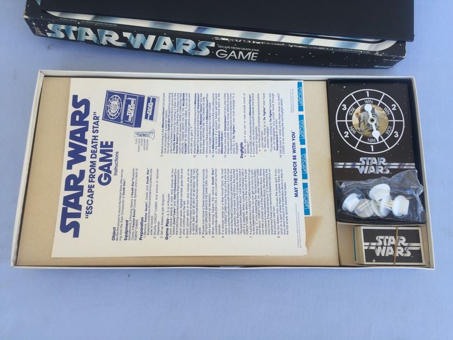 Pair Of STAR WARS Escape From Death Star Board Games Kenner 1977 One Game Is Unpunched [Photo 2]