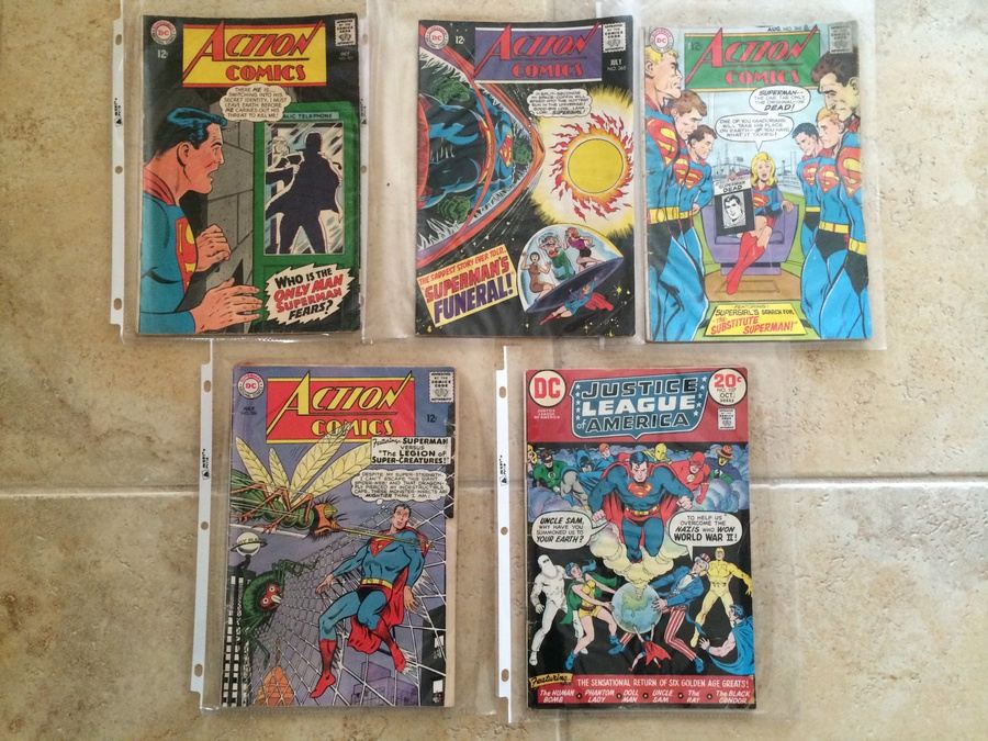 Comic Books - Action Comics (Superman) and Justice League of America