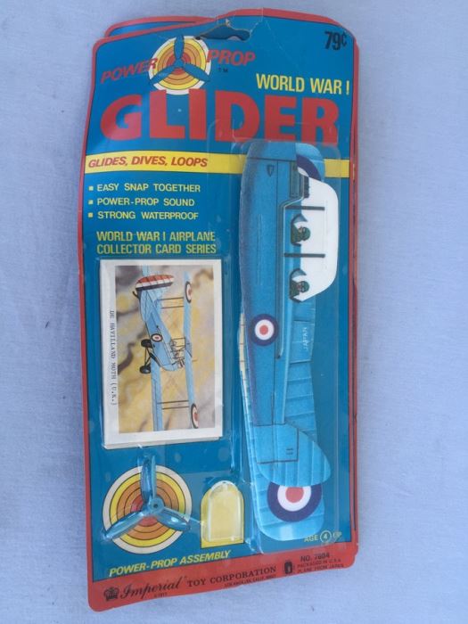 World War I Power Prop Glider New On Card 1977 Fokker D VII Germany - De Havilland Moth U.K. [Photo 7]