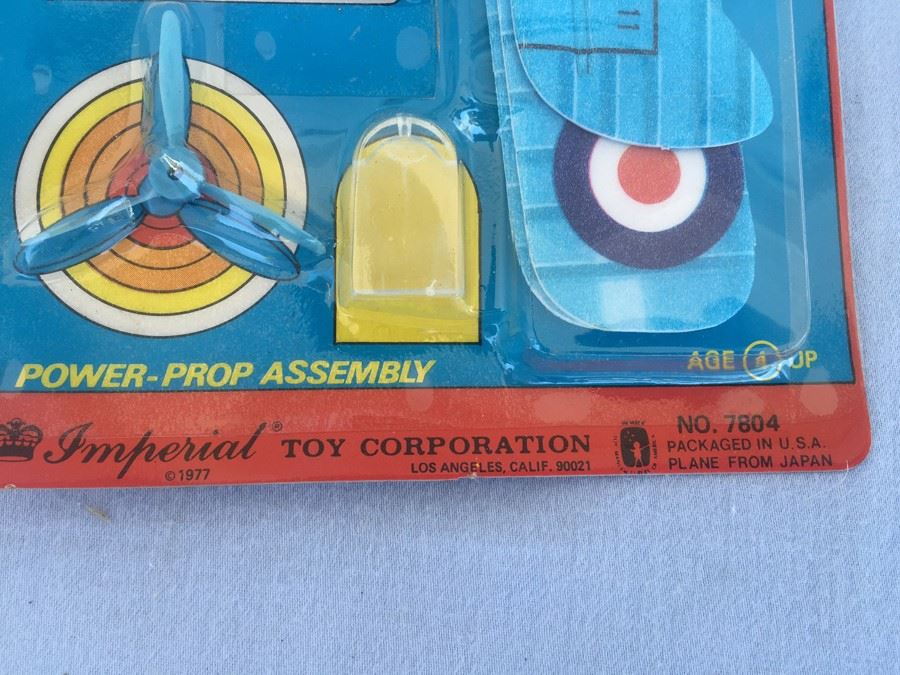 World War I Power Prop Glider New On Card 1977 Fokker D VII Germany - De Havilland Moth U.K. [Photo 2]