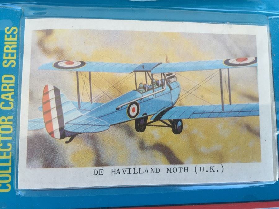 World War I Power Prop Glider New On Card 1977 Fokker D VII Germany - De Havilland Moth U.K. [Photo 8]