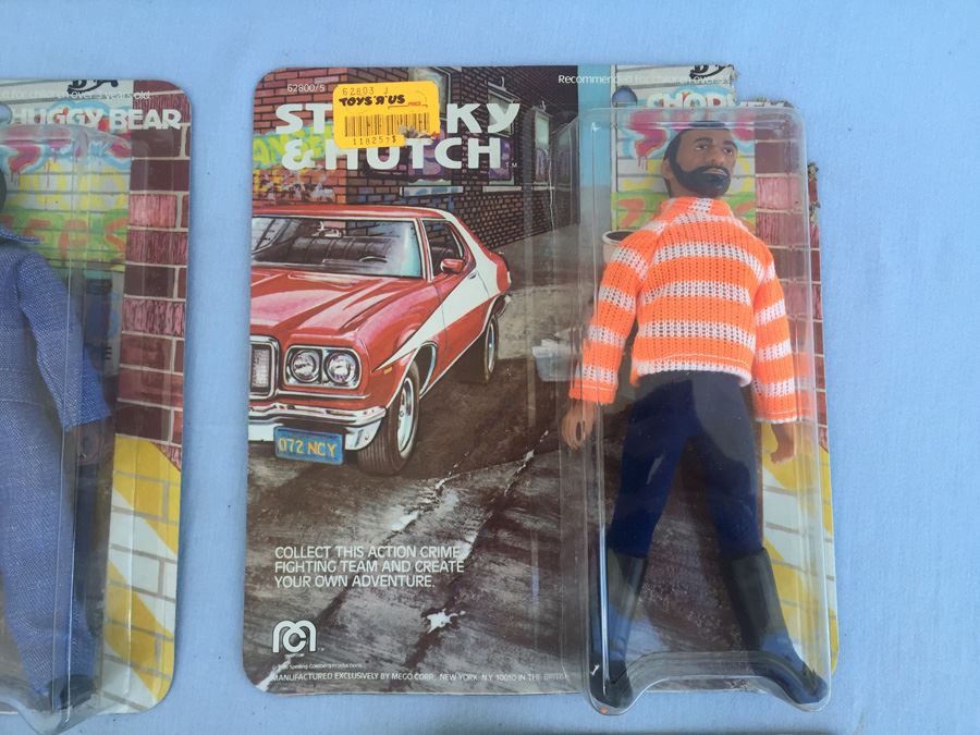 (4) Starsky & Hutch Action Figures New On Card (Cards Have Damage) Mego 1976 Huggy Bear Chopper Starsky Hutch [Photo 16]