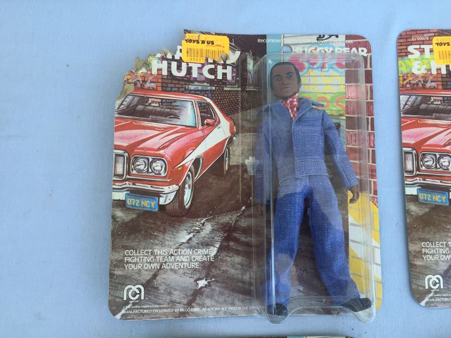 (4) Starsky & Hutch Action Figures New On Card (Cards Have Damage) Mego 1976 Huggy Bear Chopper Starsky Hutch [Photo 12]