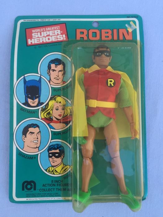 Robin 8 Inch Action Figure Mego New On Card 1977 [Photo 1]