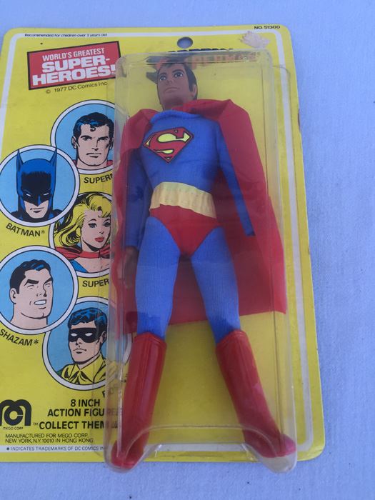 Superman 8 Inch Action Figure Mego New On Card 1977 [Photo 7]