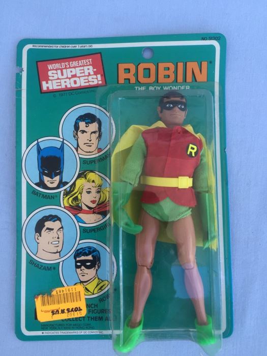 Robin 8 Inch Action Figure Mego New On Card 1977 [Photo 1]