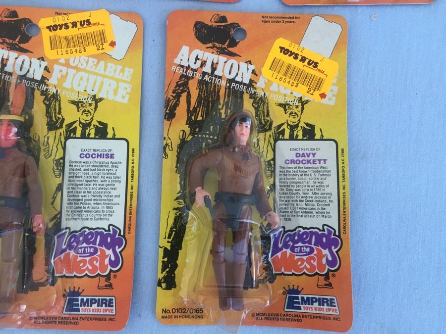 Legends Of The West Action Figures New On Card Empire Toys 1978 [Photo 9]