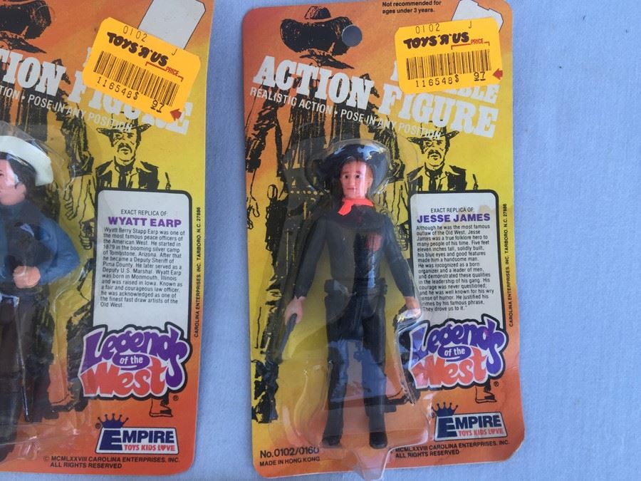 Legends Of The West Action Figures New On Card Empire Toys 1978 [Photo 7]