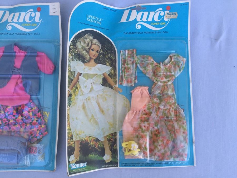 (2) Darci Covergirl Lifestyle Fashions Doll Clothes New On Card Kenner Suit Yourself And Garden Party 1979 [Photo 3]