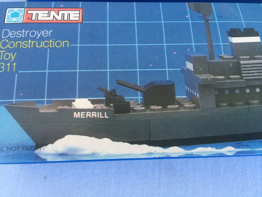 (2) TENTE Cargo Ship And Destroyer New In Box Lego Hasbro 1977 [Photo 3]