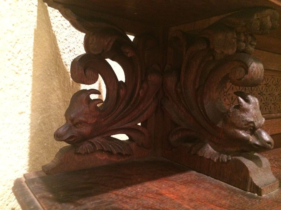 3-Tier Wall Mounted Hand-Carved Shelf [Photo 7]