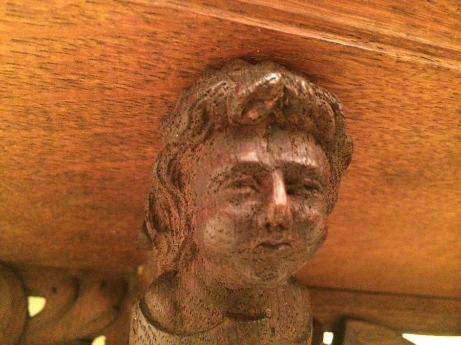 3-Tier Wall Mounted Hand-Carved Shelf [Photo 2]