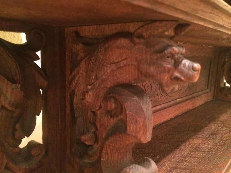 3-Tier Wall Mounted Hand-Carved Shelf [Photo 9]