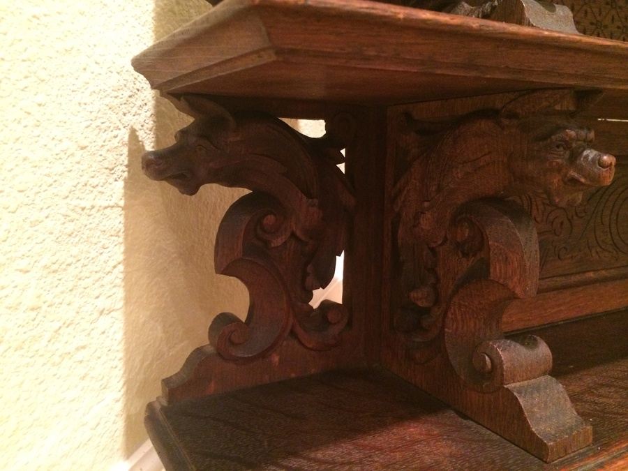 3-Tier Wall Mounted Hand-Carved Shelf [Photo 8]
