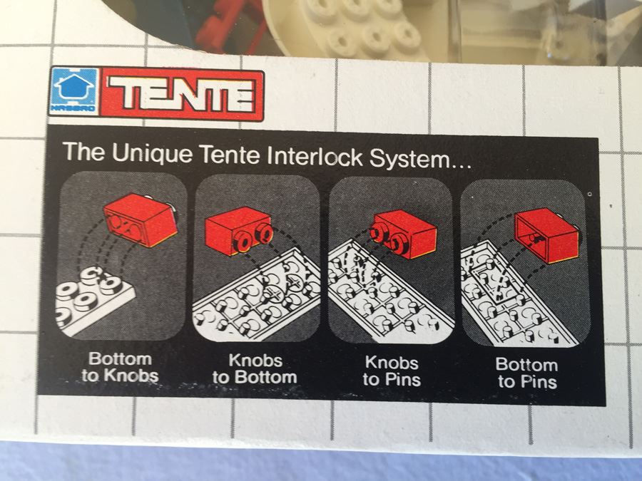 TENTE Basic Building Set 102 Hasbro Lego New In Box 1978 [Photo 7]