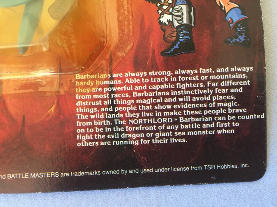 Advanced Dungeons & Dragons Action Figure NORTHLORD Great Barbarian New On Card TSR 1983 [Photo 7]
