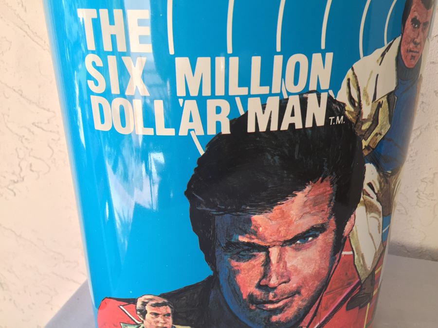 The Six Million Dollar Man Waste Basket 1976 [Photo 7]