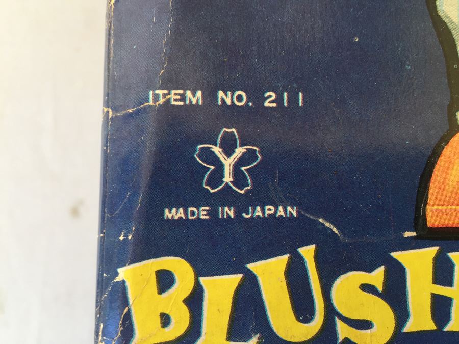 Blushing Willy Tin Litho Japan Electro Mechanical Battery Operated Toy New In Box [Photo 8]