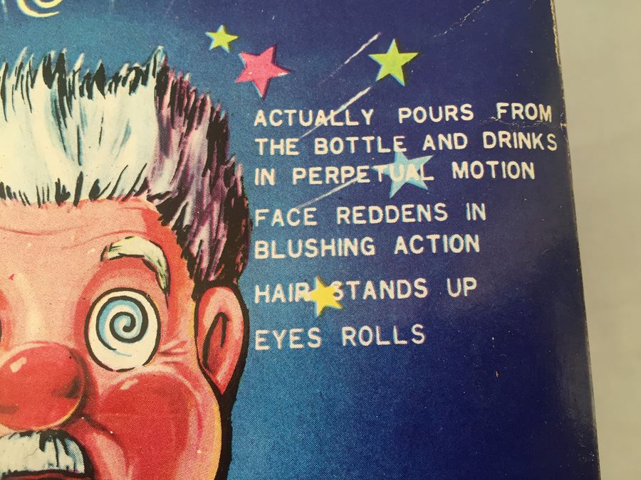 Blushing Willy Tin Litho Japan Electro Mechanical Battery Operated Toy New In Box [Photo 5]