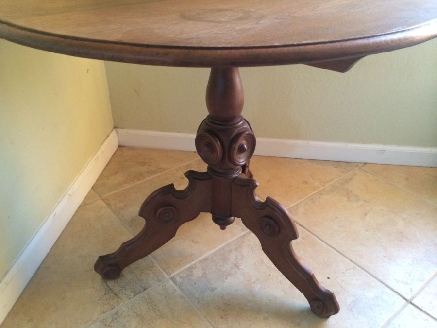 Expandable Folding Pedestal Round Dining Table [Photo 8]