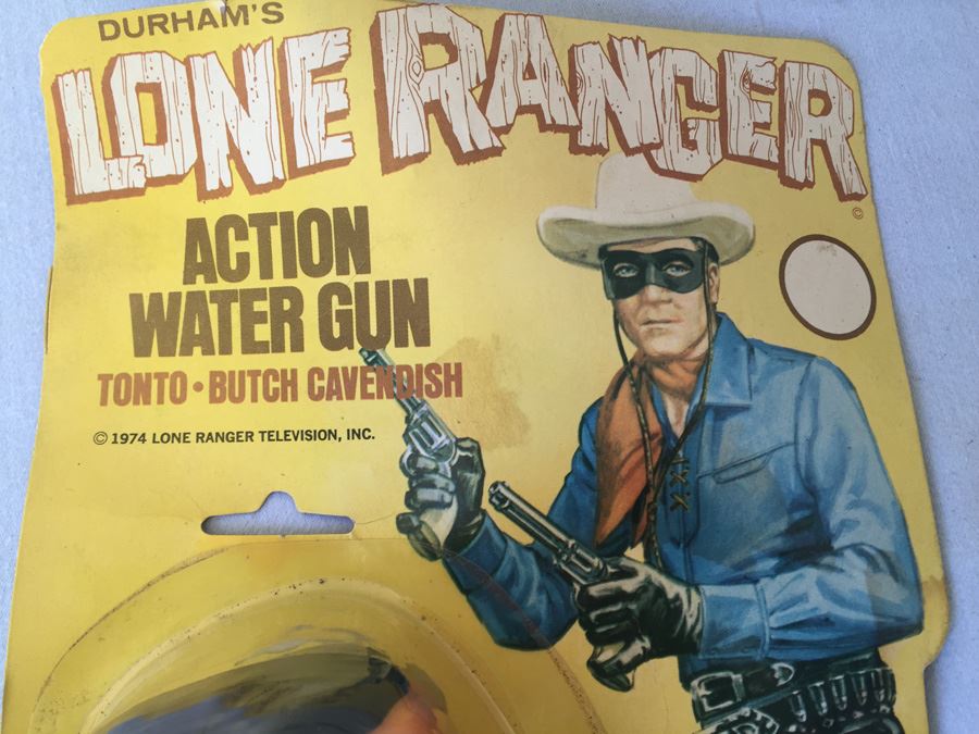 Lone Ranger Action Water Gun New On Card Durham 1974 Tonto Butch Cavendish [Photo 2]