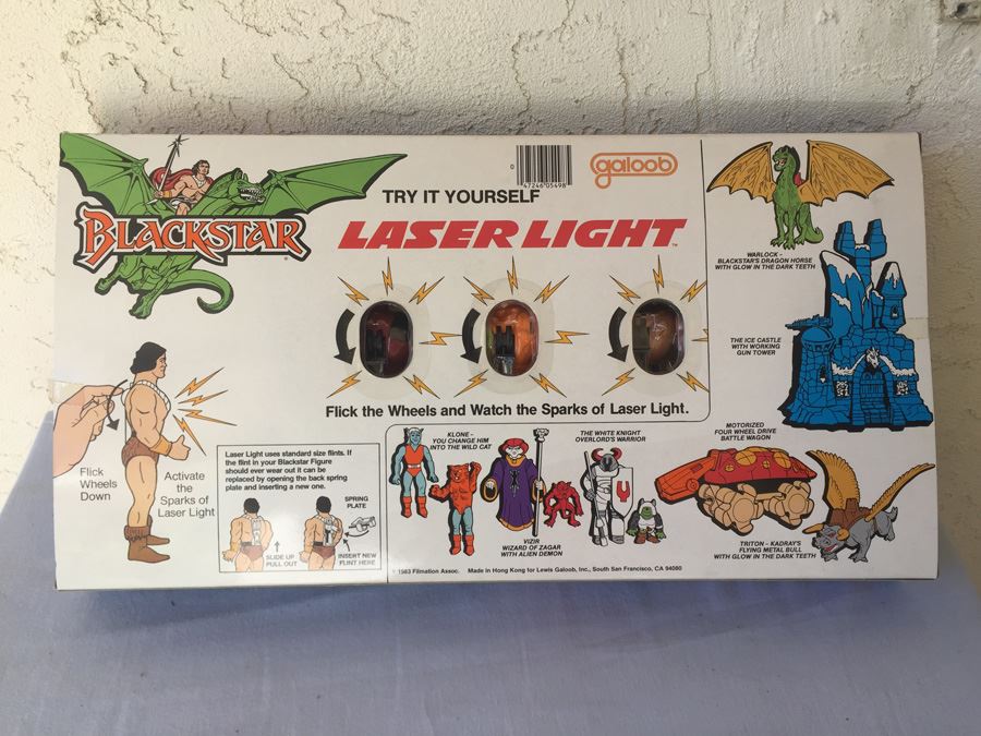 Blackstar & The Trobbits In Battle Against Overlord, Gargo & The Alien Demons Galoob New In Box Laser Light 1983 [Photo 3]
