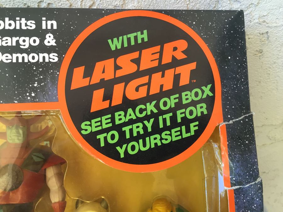 Blackstar & The Trobbits In Battle Against Overlord, Gargo & The Alien Demons Galoob New In Box Laser Light 1983 [Photo 10]